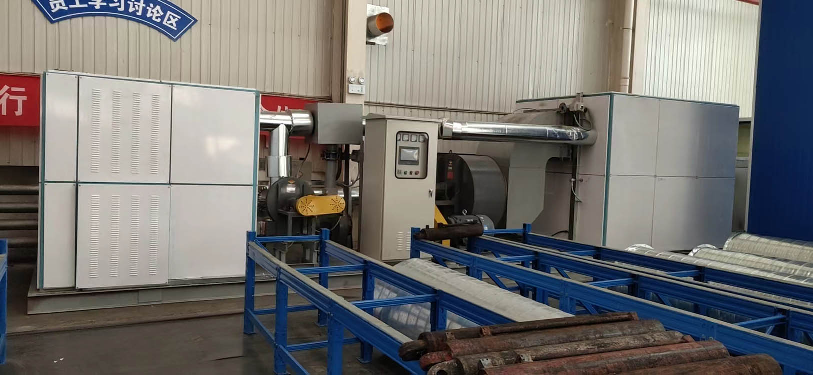 金晟機電噴漆房與兩萬催化燃燒設備